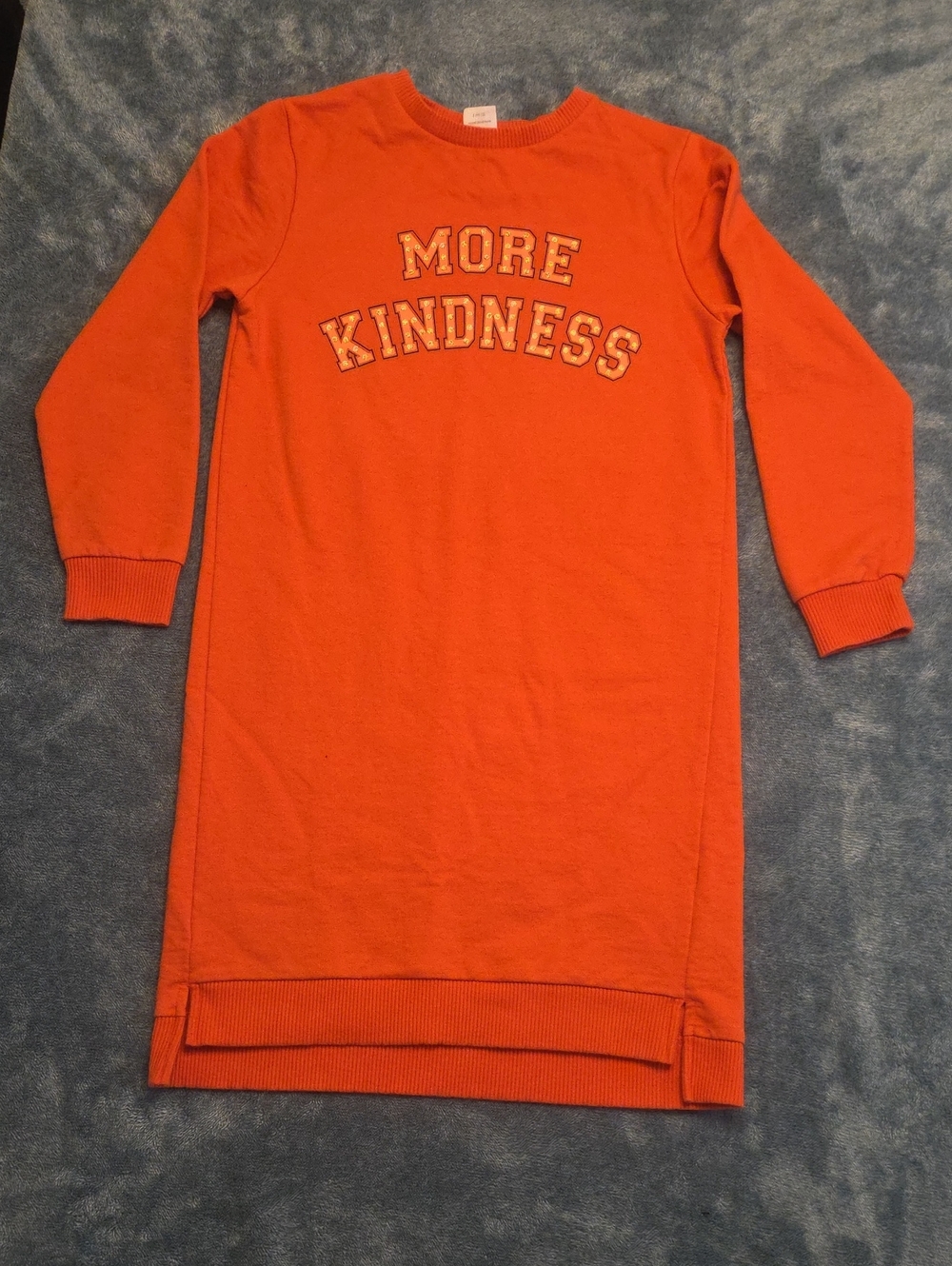 wonder nation Orange 'More Kindness' Sweatshirt Dress